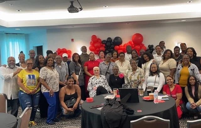 Conference gathering with the Restoring Souls community