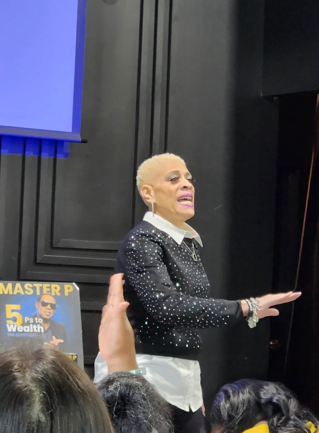 Dr. Sneed speaking at the Master P 5 Ps to Wealth event