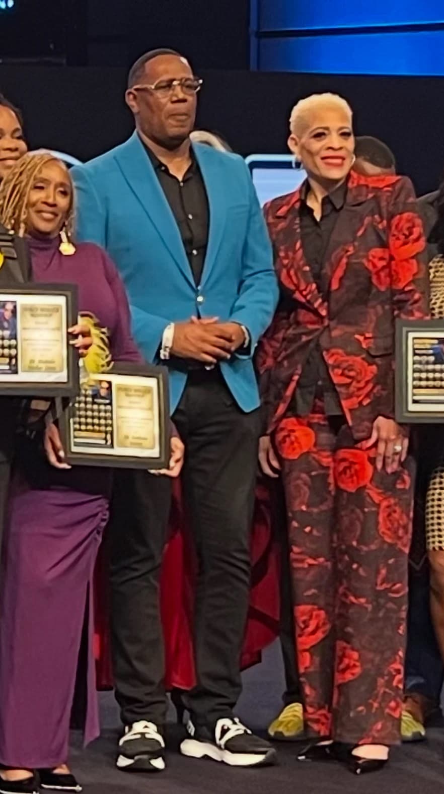 Dr. Sneed honored on stage alongside Master P