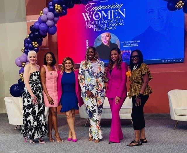 Dr. Sneed with fellow speakers at the Empowering Women Health and Beauty Experience